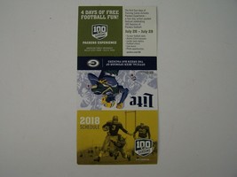 Green Bay Packers 2018 Wallet Schedule - $5.93