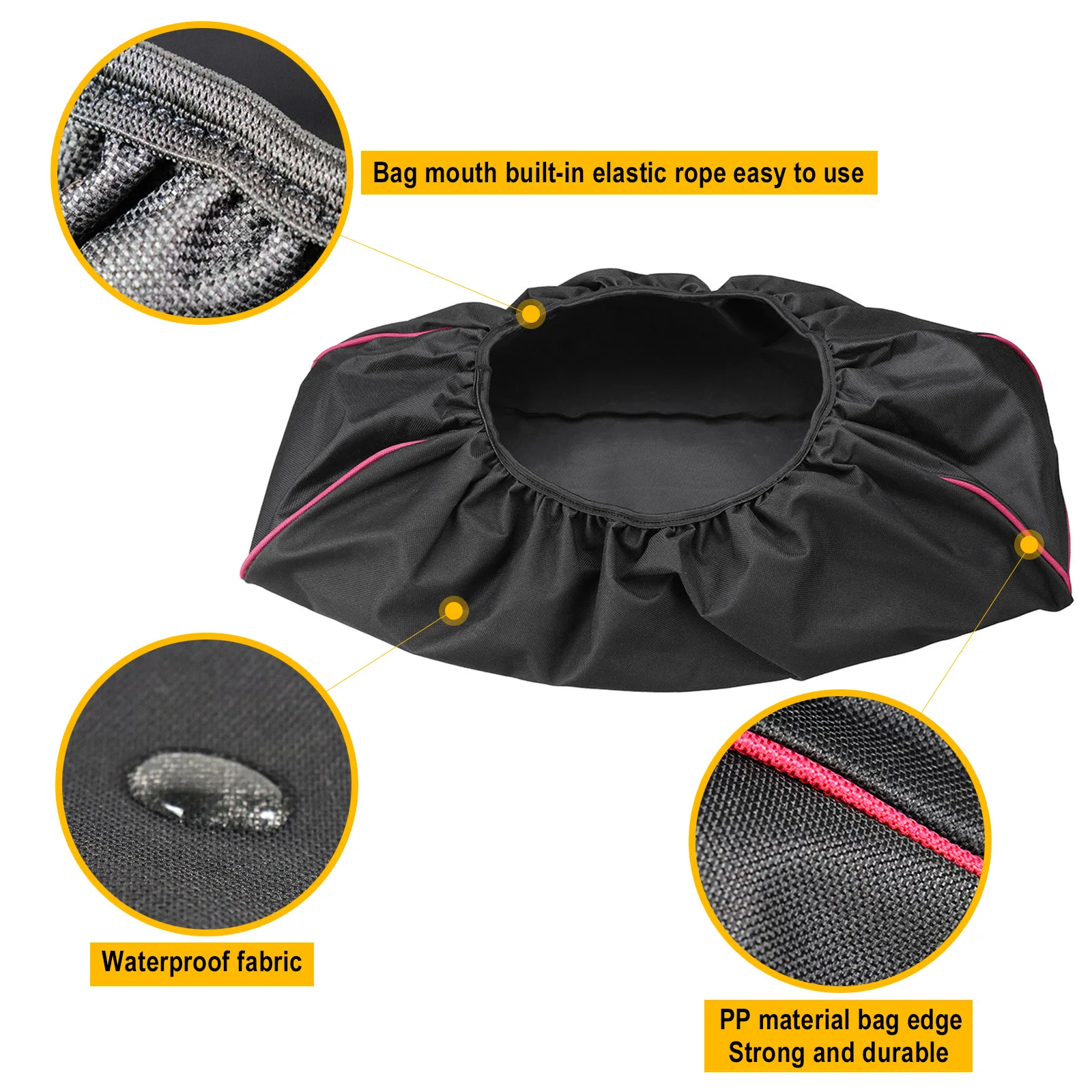 Black Waterproof Soft Winch Cover - Heavy Duty Protection for Electric Winches - £16.12 GBP