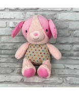 Hallmark Pink Polka Dot Puppy Dog Stuffed Plush Animal 12&quot; Soft Baby Lovey - £16.07 GBP