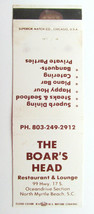 The Boar&#39;s Head - North Myrtle Beach, South Carolina Restaurant Matchbook Cover - £1.37 GBP