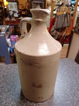 Antique Stoneware Shoulder Jug w/Pour Spout 13&quot; Tall Used For Ink - £58.39 GBP