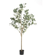 Six-Foot-Tall Diiger Artificial Tree Plant Eucalyptus Tree, Contemporary... - £66.81 GBP