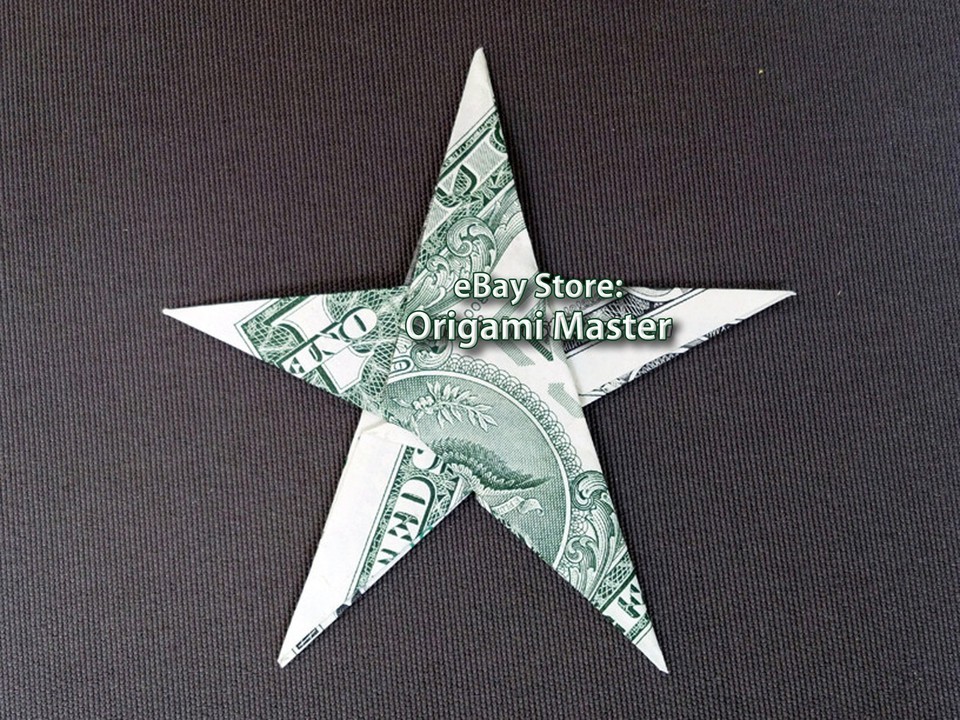 Dollar Origami STAR Made with REAL MONEY Handmade Cash Art Christmas Gift - $18.95+
