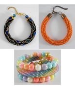 Handmade beaded bracelet, ethnic boho style, gift for mother, daughter - $27.23 CAD+