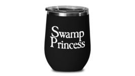 Swamp Princess Wine Tumbler Travel Cup Funny Gift for Southern Belle Gator Hunte - £20.03 GBP