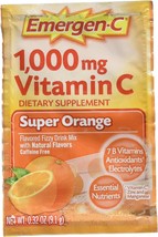 Emergen-C Vitamin C Flavored Fizzy Drink Mix Packets, Super Orange, 9.3 Ounce - £30.55 GBP