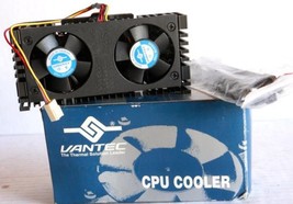 VANTEC DUAL FAN CPU COOLER - NEW/SURPLUS w/GUARANTEE - $10.09
