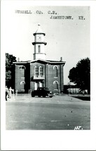 RPPC Russell County Court House Jamestown KY Street View Cars UNP Postcard Q21 - £23.70 GBP