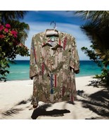 Vintage REYN SPOONER Surfboard Print Hawaiian Aloha Shirt XL Spun Rayon ... - $45.77 CAD