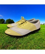 Callaway Golf Shoes White Maize Yellow Patent Leather Black Soles Women’... - $54.14 CAD