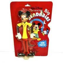 New Vintage Mickey Mouse Hand Painted Big Bendables Walt Disney - £74.73 GBP