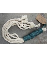 Cotton-Sisal Discipline Whip with Teal or Scarlet Grip: Tool of Initiation - $23.00