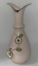 Beautiful Vintage 7” Pink Porcelain Bud Vase Flowers Gold Trim #52 Of 586 B-8z8 - £26.76 GBP