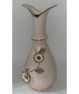 Beautiful Vintage 7” Pink Porcelain Bud Vase Flowers Gold Trim #52 Of 58... - $45.99 CAD