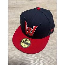 Worcester Red Sox Sz 7 1/8 New Era 5950 Fitted Hat MILB NWT Blue Red - $24.22