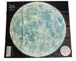 Rand McNally Official Map of the MOON 37&quot;x42“ VTG Poster USA Made LARGE - $19.75