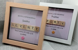 40th birthday gift for her, personalised birthday present, wall decor - £17.16 GBP