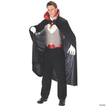 Vampire Costume Men Deluxe Halloween Cosplay Dracula Gothic Demon Evil FW9972RD - £44.64 GBP