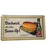 Vintage 1953 Stackwich 7up Soda Pop Advertising Cardboard Sign - Pre-Owned - $205.61 CAD