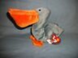 TY Beanie Babies Scoop The Grey Pelican With Hang Tag  7/1/96 - $2.51