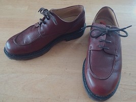 ANTICA CUOIERIA MEN&#39;S BROWN LEATHER OXFORDS 9.5D-#14501-:ITALY-VERY GENT... - $227.22 MXN