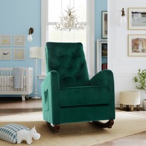 High Back Rocking Chair Nursery Chair Comfortable Rocker - £171.26 GBP