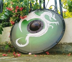 How To Train Your Dragon Shield Green 24&quot; Inches Iron Fist Round Green W... - £117.70 GBP