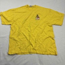Jerzees Unisex T-Shirt Yellow Graphic Dodge&#39;s Fried Chicken XL - £13.91 GBP