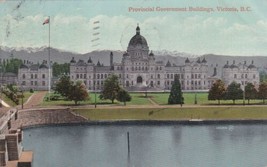 Provincial Government Buildings Victoria B. C. Canada Postcard 1909 - £2.36 GBP