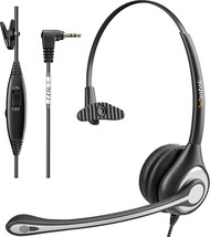 Phone Headset with Microphone Noise Cancelling Telephone Headsets 2.5mm Jack Wor - £43.18 GBP