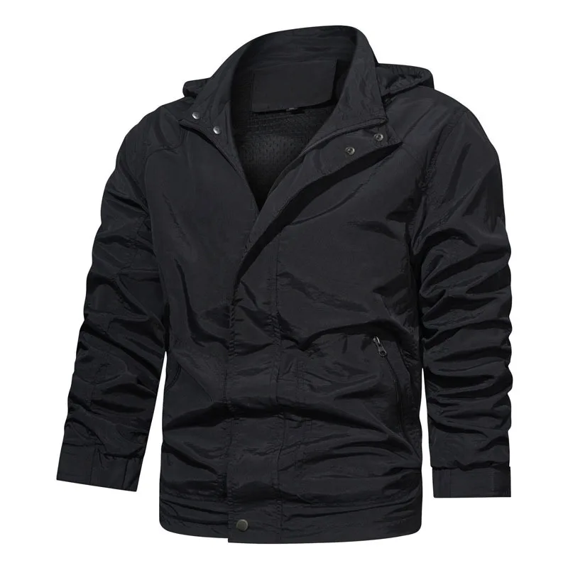 Fashion New Windbreaker Men&#39;s Jackets Waterproof  Hooded Jacket Coat Casual Coat - £163.43 GBP