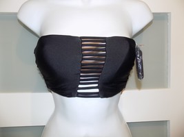 Xhilaration Black W/Strap Midkini Top Size XS Women&#39;s NWOT - $27.43 CAD