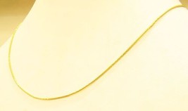 18k solid gold sparkling round snake necklace #15 - £182.89 GBP