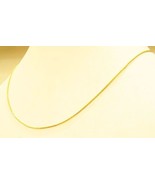 18k solid gold sparkling round snake necklace #15 - $319.41 CAD