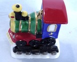 1998 Mickey Mouse and Santa Treasure Chest Train Trinket Box Ceramic   - $19.99