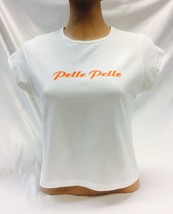 Women&#39;s Pelle Pelle White | Orange Tee Shirt  - £27.46 GBP