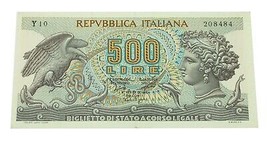 1966 Italie 500 Lire Note ( XF, Extra Fin ) P #93a - $45.23 CAD