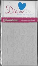 Crafter&#39;s Companion. Die&#39;sire. Christmas Patchwork embossing folder. Car... - $4.99