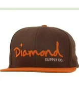 Diamond Supply Co. Flat Hat /Brown/orange/ One Size Adjustable/skateboar... - £9.65 GBP