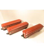 LIONEL POST-WAR 2442 / 2442 / 2443 -3 CAR BROWN TINPLATE PSNGR SET- REST... - $195.35 CAD