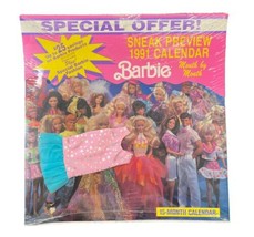 Barbie 1991 Sneak Preview Calendar Plus Special Barbie Fashion Mattel - £11.79 GBP