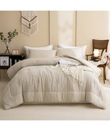 Merryword 100% Linen Comforter Set Queen Natural French Flax Linen, Line... - $309.45