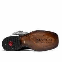 TUCSON Genuine Caiman Belly Skin Cowboy Boot from the Western Collection Black image 6