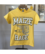 Gildan university of Michigan Wolverines NCAA Basketball Maize Rage 22-2... - $18.00