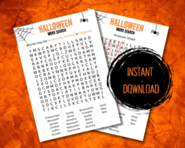 Halloween Word Search Game – Engage in Spellbinding Fun for All Ages! - £1.43 GBP