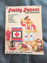 Vintage Craft Book Pretty Papers With A New Twist Paper Crafts 1990 - £6.70 GBP