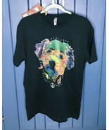 New with Tags Peace Thread Designs Groovy Pup Dog Graphic Tee Size Medium - £9.34 GBP