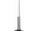 MIRANDA WATKINS Candelabra Gleam Spin Candlestick Modern Tall Silver Hei... - $60.74