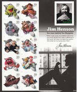 Jim Henson Muppets Sheet of Eleven 37¢ Stamps Scott 3944 - Stuart Katz - $9.95