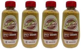 ( Lot 4 ) Spicy Brown Mustard NON-GMO Squeeze Bottle 12 oz Each - $22.76